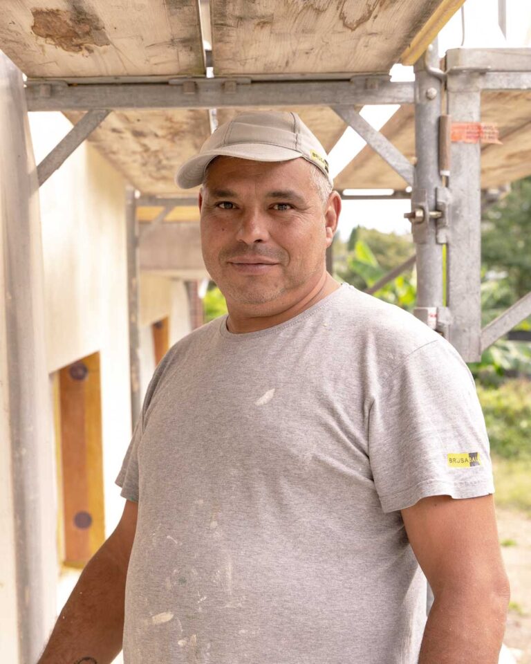 Manuel Dias dos Santos auf der Baustelle