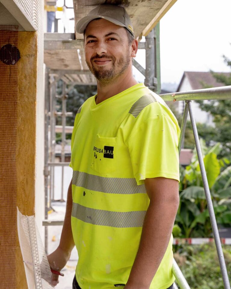 Jose de Jesus Pereira auf der Baustelle.