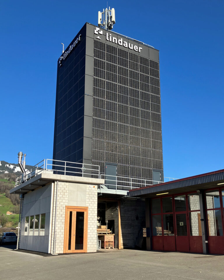 Energieturm gebaut von Brusa Bau für die Firma Lindauer AG