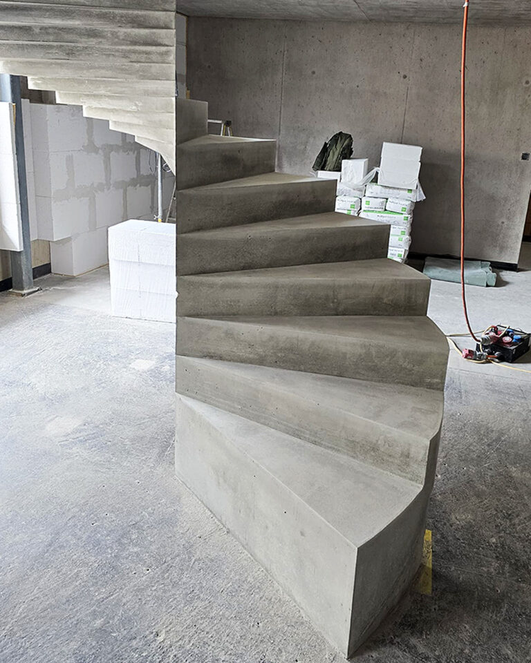 Ansicht einer Sichtbetontreppe
