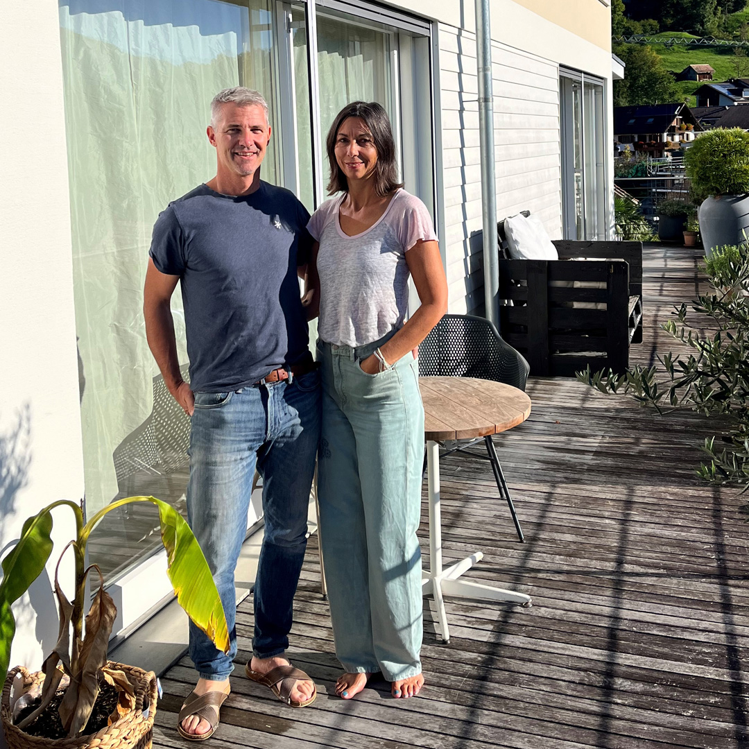 Edgar Lindauer mit seiner Partnerin