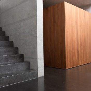 Gegossener Unterlagsboden in einem Einfamilienhaus